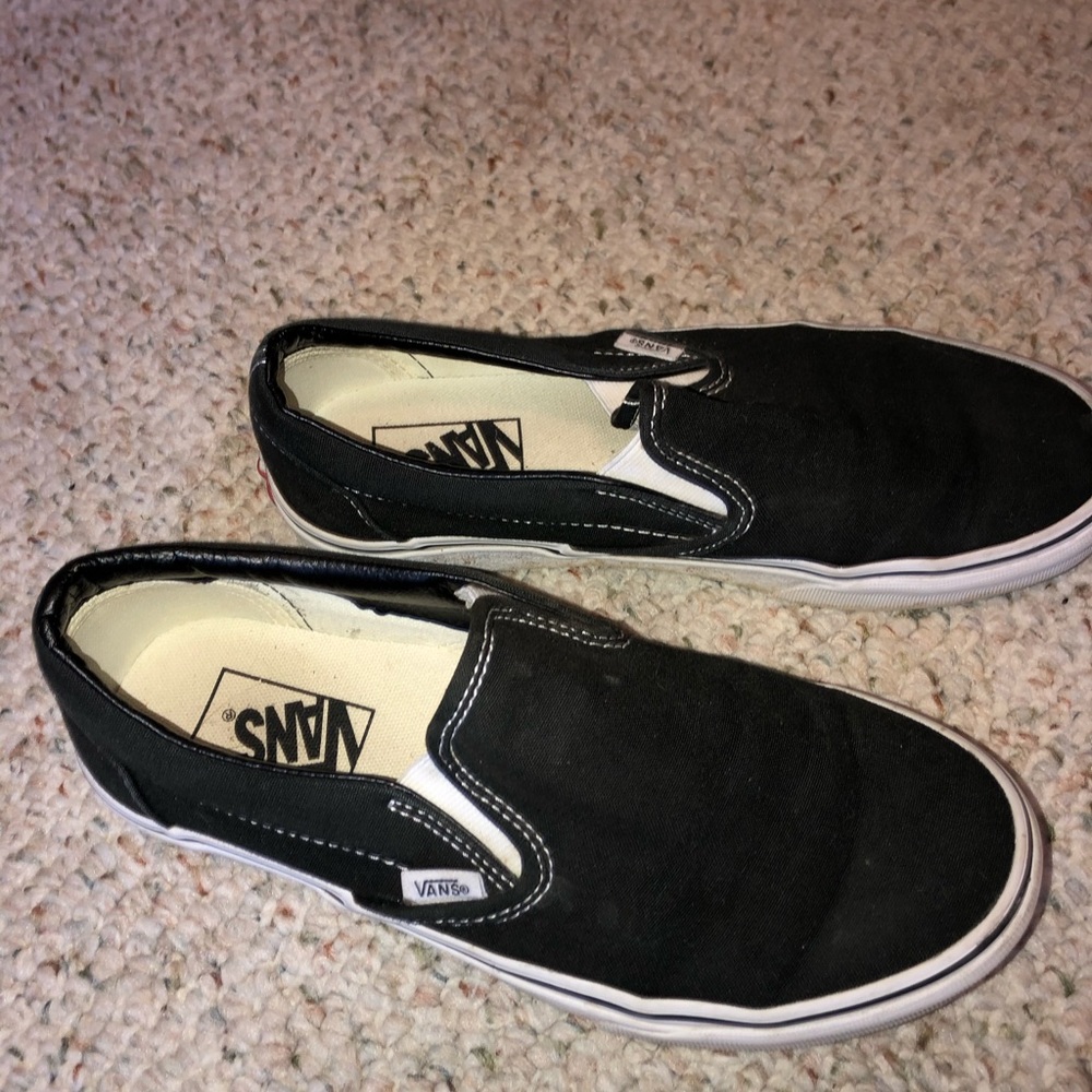 black slip on vans
